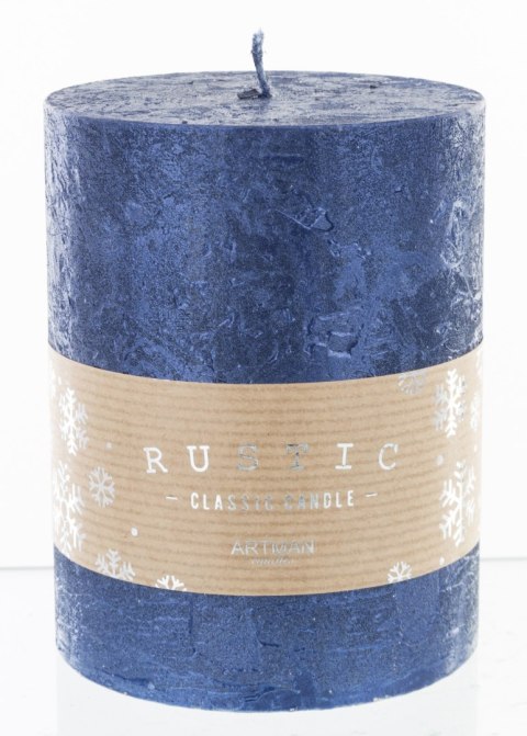 Pl Granat Świeca Rustic Metalic Walec Średni Fi9 ART-POL