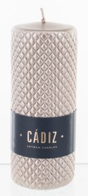 Pl Rose Gold Świeca Cadiz Duży Walec Fi7-Prom. ART-POL