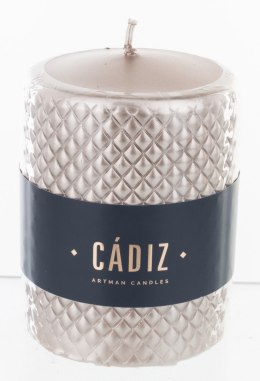 Pl Rose Gold Świeca Cadiz Duży Walec Fi9-Prom. ART-POL