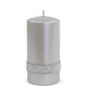 Pl Srebrny Swieca Crystal Opal Walec Śr. Fi7-Prom. ART-POL