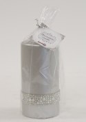 Pl Srebrny Swieca Crystal Opal Walec Śr. Fi7-Prom. ART-POL