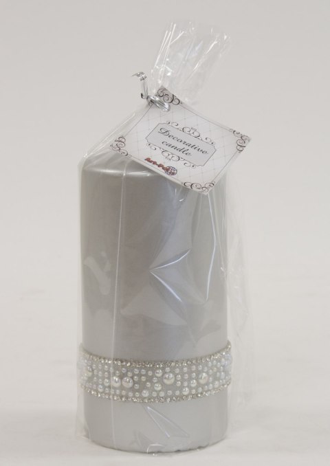 Pl Srebrny Swieca Crystal Opal Walec Śr. Fi7-Prom. ART-POL