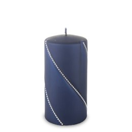 Pl Świeca Bolero Mat Walec Średni Granatowy Fi7-Pr ART-POL
