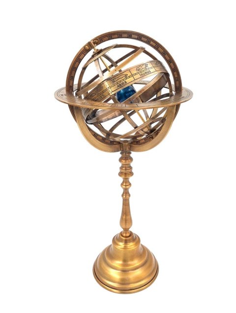 Astrolabium Sferyczne Mosiężne 39cm - GLB-0020