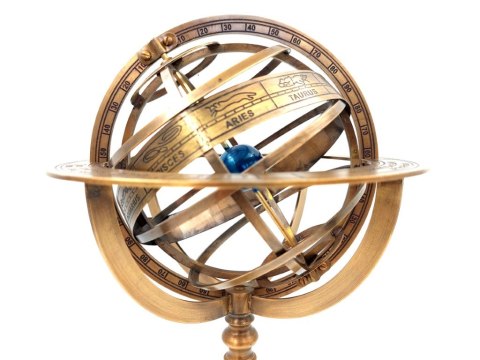 Astrolabium Sferyczne Mosiężne 39cm - GLB-0020
