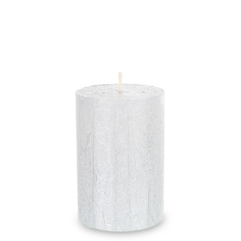 Pl Świeca Rustic Satin Słupek 70/100 Srebrny ART-POL
