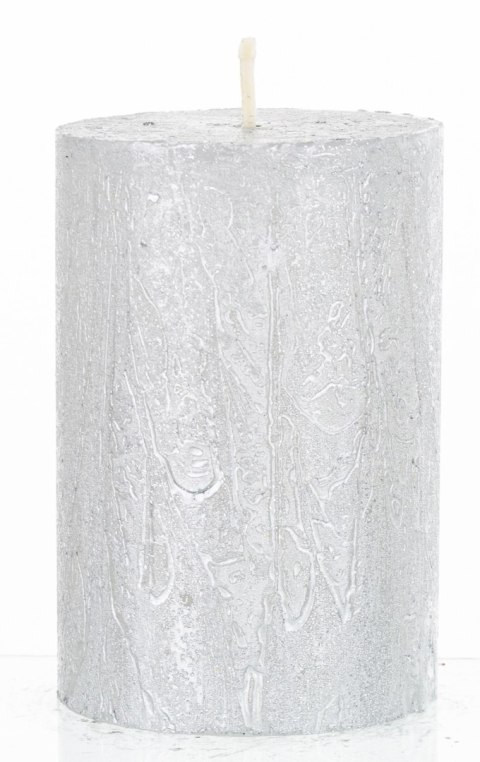 Pl Świeca Rustic Satin Słupek 70/100 Srebrny ART-POL