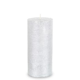 Pl Świeca Rustic Satin Słupek 70/150 Srebrny ART-POL