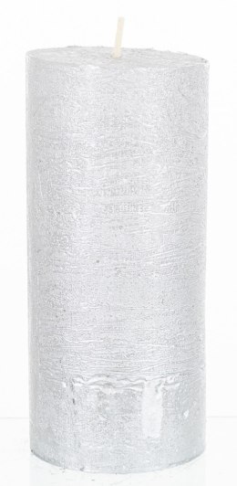 Pl Świeca Rustic Satin Słupek 70/150 Srebrny ART-POL