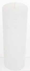 Pl Świeca Rustic Satin Słupek 70/200 Biały Perła ART-POL