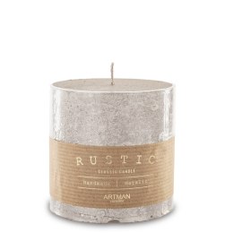 Pl Szampan Świeca Rustic Metalic Walec Mały Fi9 ART-POL