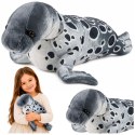 Foka Pluszowa Maskotka Przytulanka Realistyczna Szara 50 cm