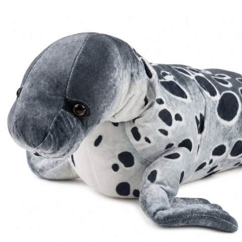 Foka Pluszowa Maskotka Przytulanka Realistyczna Szara 50 cm