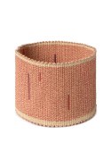 Ręcznie pleciony kosz Lorena Canals - Terracotta Silent Geometry