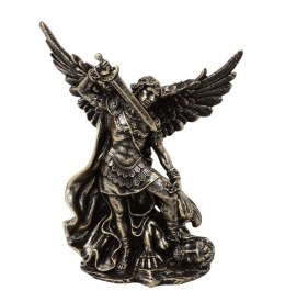 Figurka Święty Michał walczący ze smokiem - polyresin - MC-23146