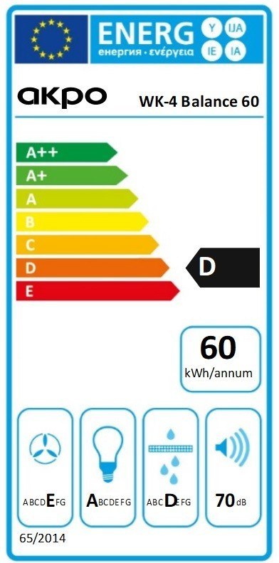Okap WK-4 Balance eco 60 Czarny