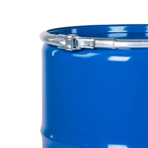 Beczka stalowa metalowa ISO OH zdejmowane wieko 2 otwory 2'' i 3/4'' lakierowana 210L
