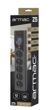 Listwa zasilająca Z5 3m 5x230V 10A Z5/30/CZ czarna