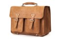 PROMO SET Torba biznesowaskórzana camel TC12+ etui EPD1 na laptop