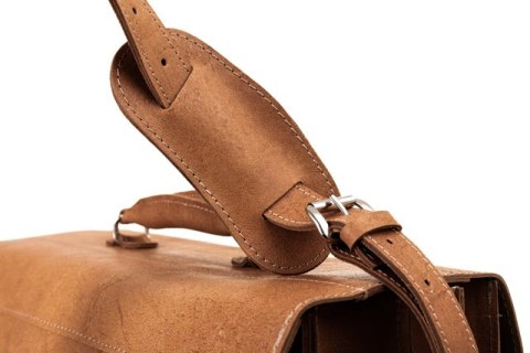 PROMO SET Torba biznesowaskórzana camel TC12+ etui EPD1 na laptop