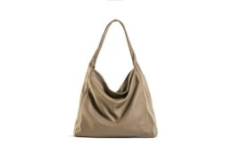 Hobo worek skórzany damski EP18 Beżowy