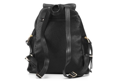 PROMO SET Plecak Let's Go Boho EP 17 Black + Portfel Skórzany Damski PPD3 Black