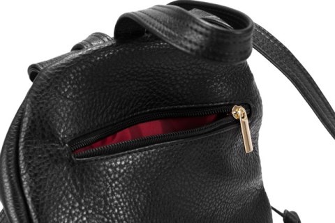 PROMO SET Plecak Let's Go Boho EP 17 Black + Portfel Skórzany Damski PPD3 Black