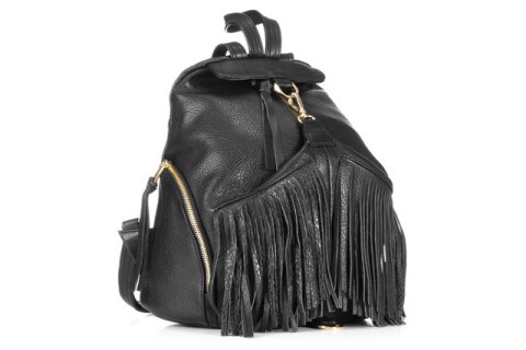 PROMO SET Plecak Let's Go Boho EP 17 Black + Portfel Skórzany Damski PPD3 Black