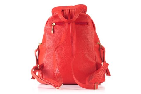 PROMO SET Plecak Let's Go Boho EP 17 Red + Portfel Skórzany Damski PPD3 Red