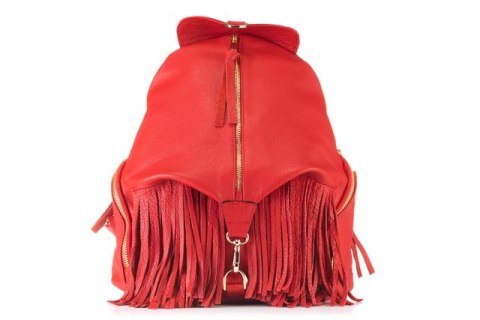 PROMO SET Plecak Let's Go Boho EP 17 Red + Portfel Skórzany Damski PPD3 Red