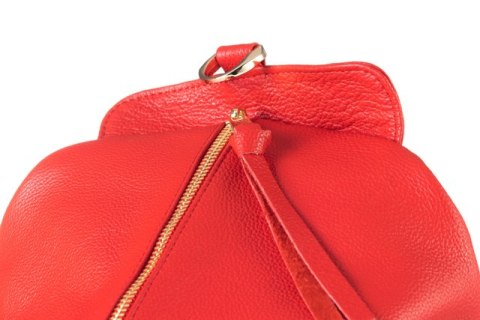 PROMO SET Plecak Let's Go Boho EP 17 Red + Portfel Skórzany Damski PPD3 Red