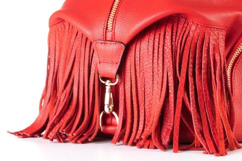 PROMO SET Plecak Let's Go Boho EP 17 Red + Portfel Skórzany Damski PPD3 Red