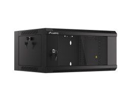 Szafa instalacyjna RACK wisząca 19 cali 4U 450 czarna WFFA-5404-10B