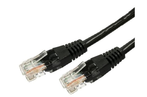 Kabel Patchcord miedziany kat.6A RJ45 UTP 3m. czarny