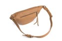 Skórzana torebka-nerka typu cross-body VOOC EP19 camel