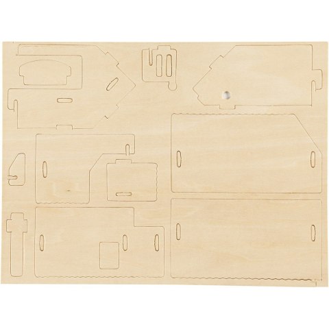 Puzzle 3D drewniane Domek 2