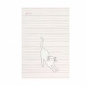 Średni zeszyt - felines - koty - stay pawsitive (pink)
