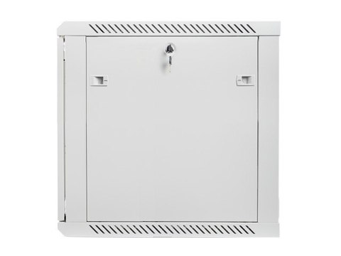 Szafa instalacyjna wisząca 19 cali 12U 600X600mm szara (drzwi szklane)