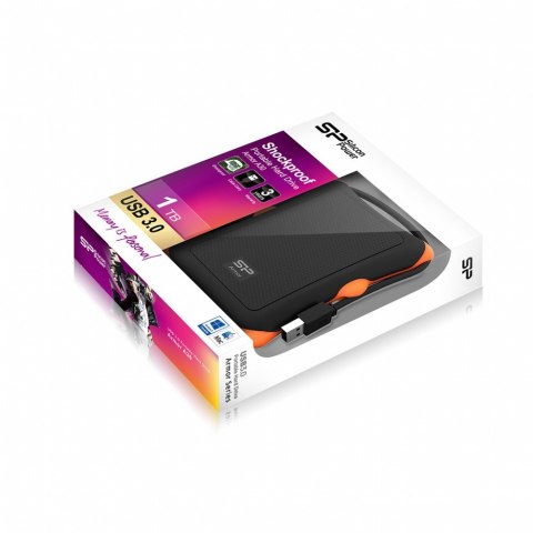 ARMOR A30 1TB USB 3.0 BLACK-ORANGE / PANCERNY / wstrząsoodporny