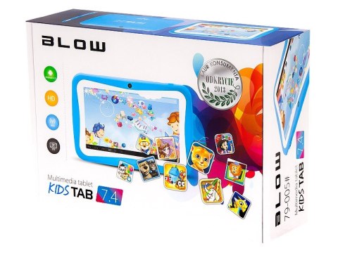 Tablet KidsTAB7.4HD2 quad niebieski + etui