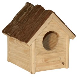KERBL Domek dla chomika z naturalnego drewna 14x12x13cm [83165]