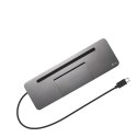 Stacja dokująca USB-C Metal Ergonomic 4K 3x Display Docking Station Power Delivery 85 W