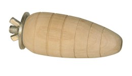 KERBL Gryzak dla gryzoni w kształcie marchewki, drewniany 9cm [82764]