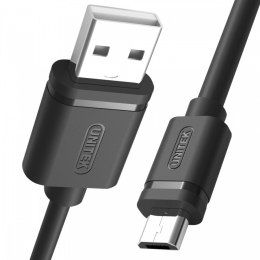 Kabel USB - microUSB 2.0, 1,5M, M/M; Y-C434GBK
