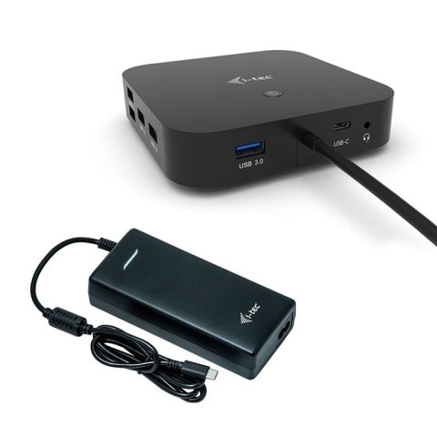 Stacja dokującą USB-C Dual Display Docking Station Power Delivery 100 W + i-tec Universal Charger 112 W