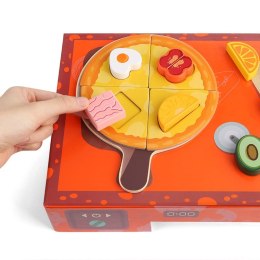 Top Bright Drewniany zestaw Pizza box menu