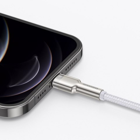 Kabel USB do Lightning Baseus Cafule, 2.4A, 2m (biały)