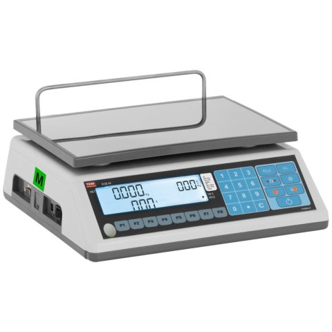 Waga sklepowa handlowa 15 kg / 5 g LCD M LEGALIZACJA