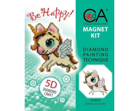Diamentowa Mozaika z magnes Jednorożec 5