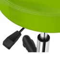 Taboret stołek hoker kosmetyczny obrotowy na kółkach Physa AVERSA zielony